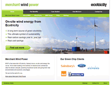 Tablet Screenshot of merchantwindpower.co.uk
